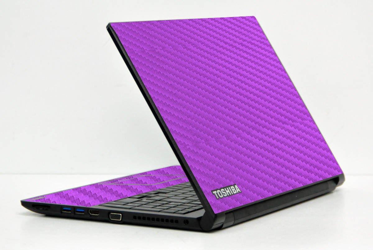 Toshiba Dynabook B65D PURPLE CARBON FIBER Laptop Skin