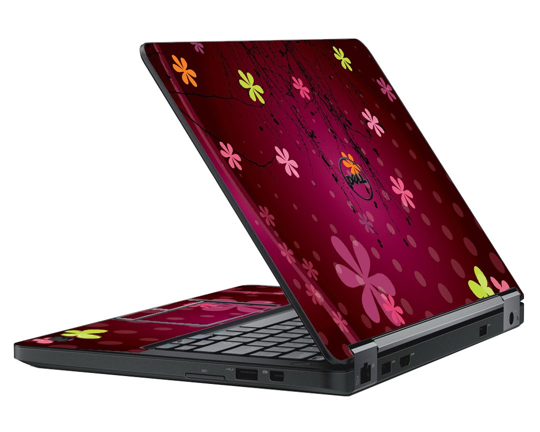 Dell Precision 3520 RETRO PINK FLOWERS Laptop Skin