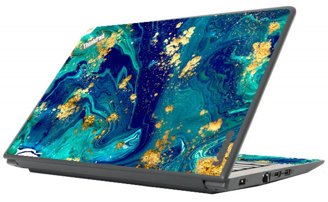 ThinkPad E570 BLUE AND GOLD MARBLE Laptop Skin