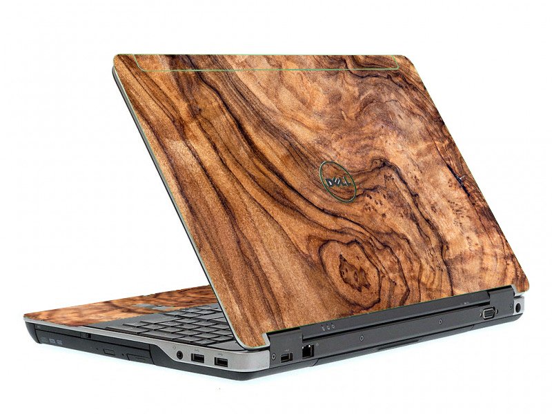 Dell Latitude E6540 OLIVE WOOD Laptop Skin