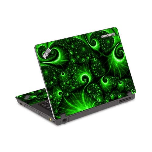 Lenovo Edge E420 GREEN SWIRLS Laptop Skin