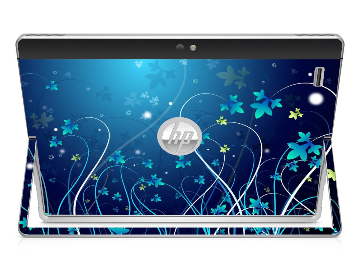 HP Elite X2 1012 G1 BLUE FLOWERS Laptop Skin