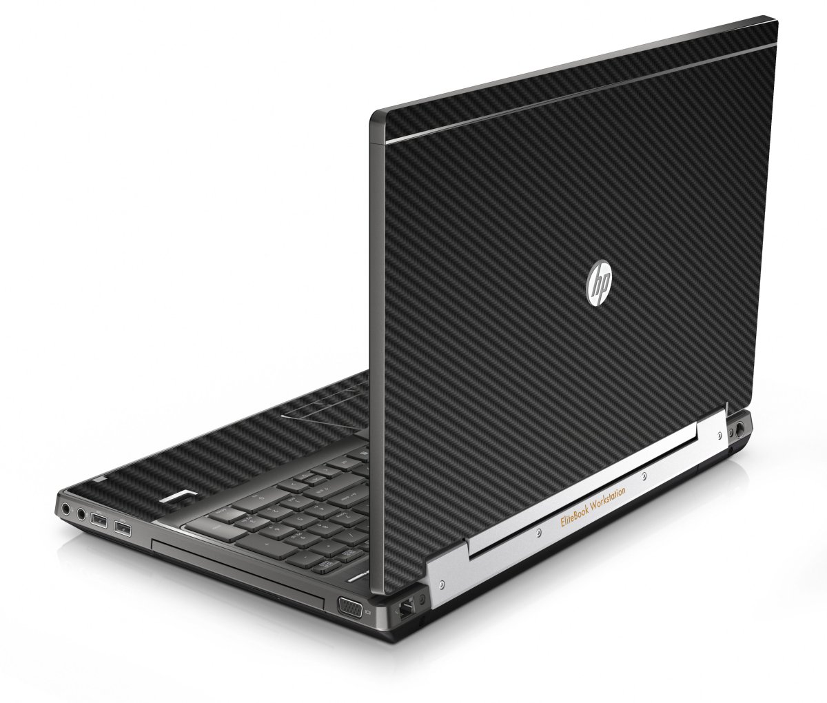 HP EliteBook 8760W BLACK CARBON FIBER Laptop Skin