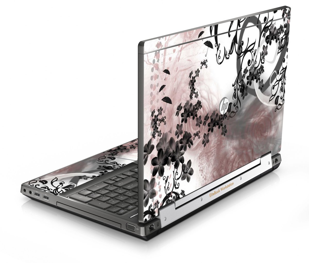 HP EliteBook 8570W FLOWERS AND UMBRELLAS Laptop Skin