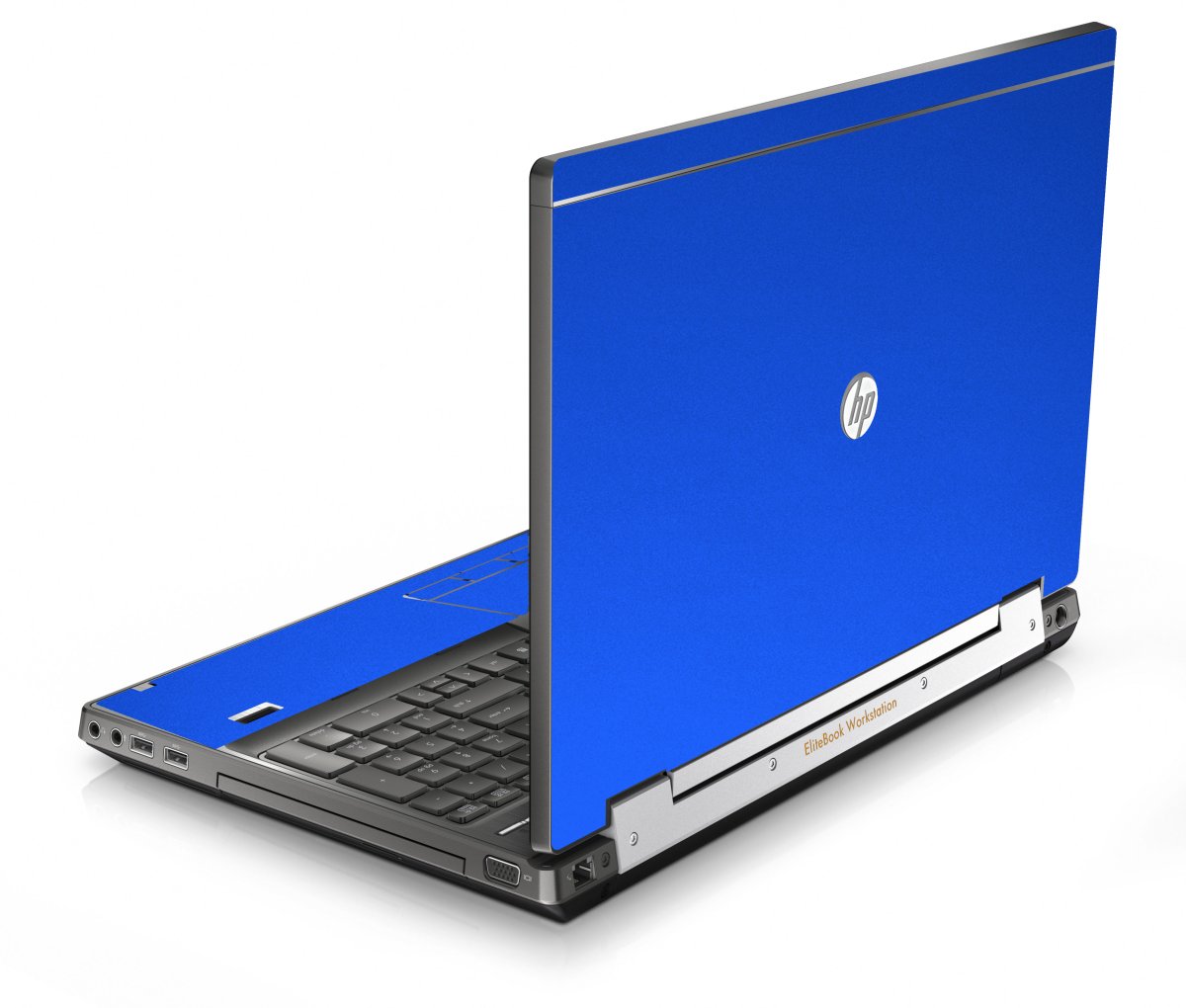 HP EliteBook 8570W CHROME BLUE Laptop Skin