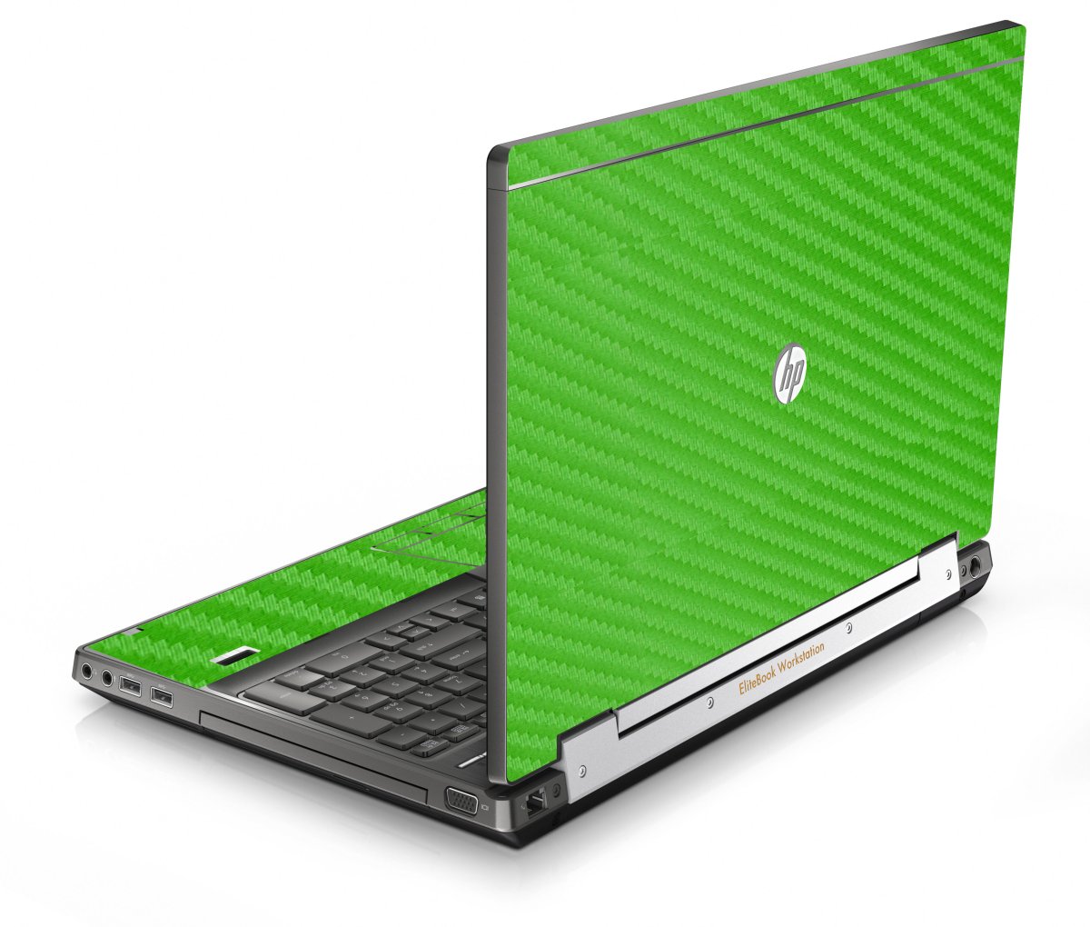 HP EliteBook 8570W GREEN CARBON FIBER Laptop Skin