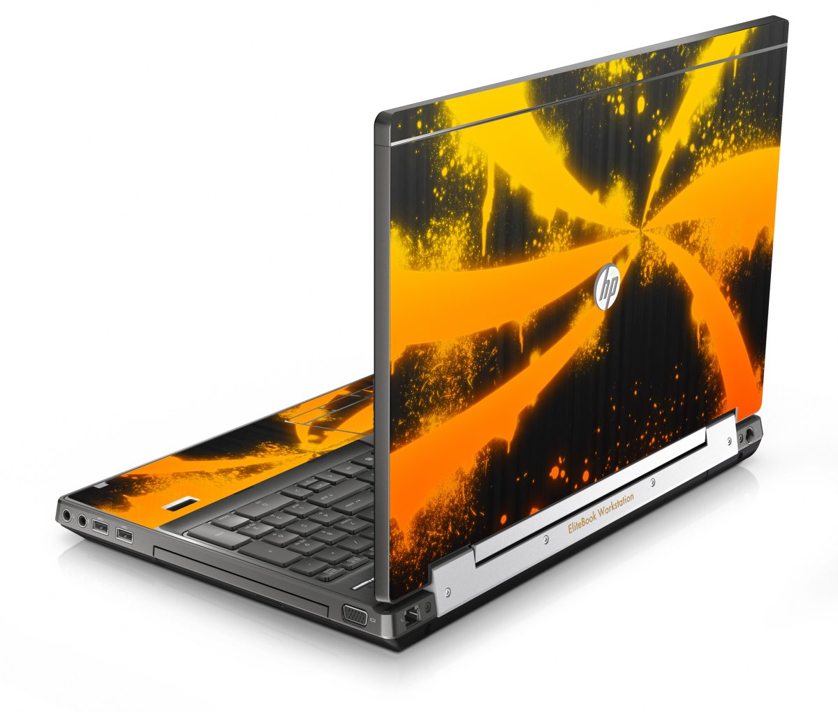 HP EliteBook 8560W ORANGE TWIST Laptop Skin