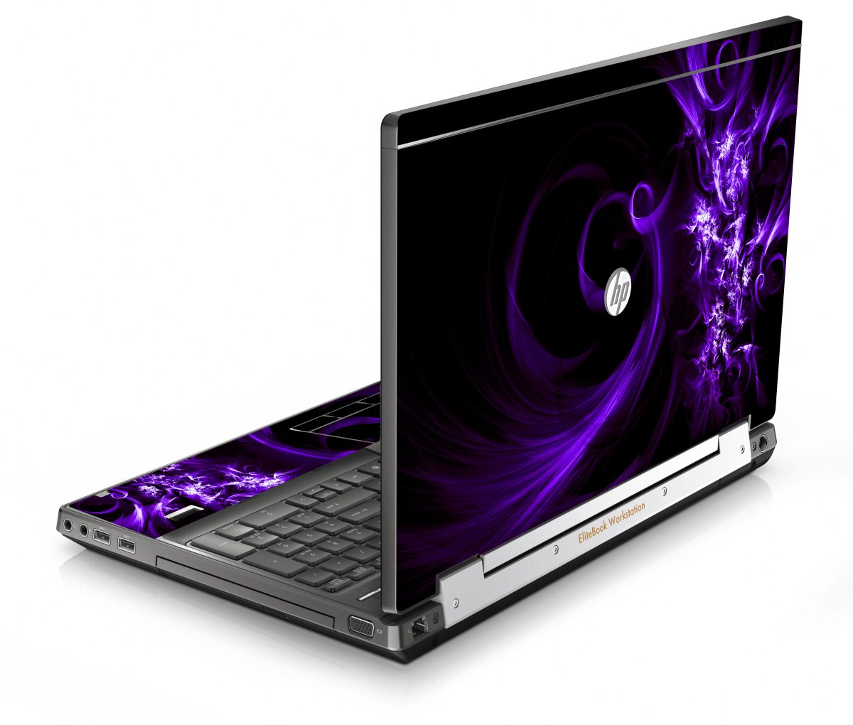 HP EliteBook 8570W PURPLE SPIRAL Laptop Skin