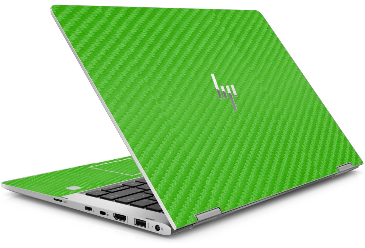 HP EliteBook X360 1030 G3 GREEN CARBON FIBER Laptop Skin