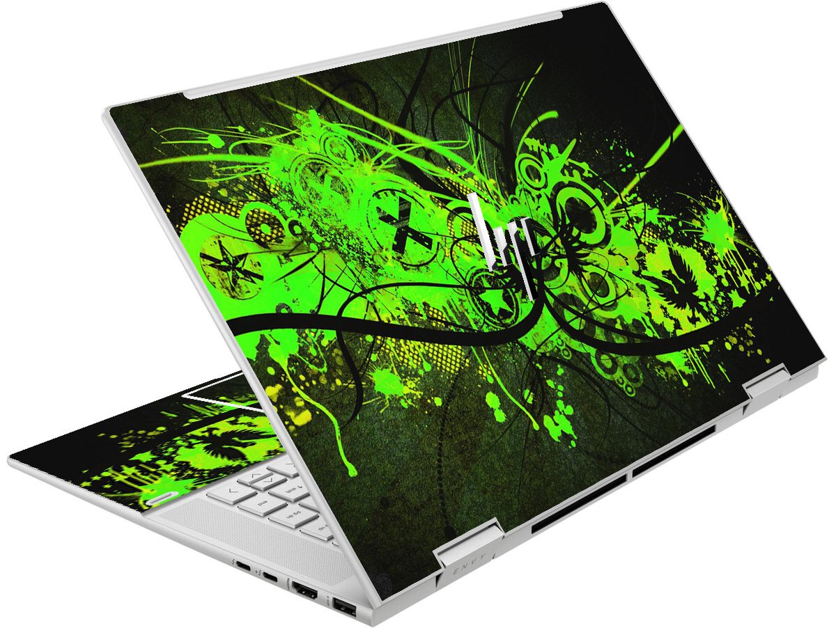 Envy X360 15 EW0013DX GRAFFITI GREEN Laptop Skin