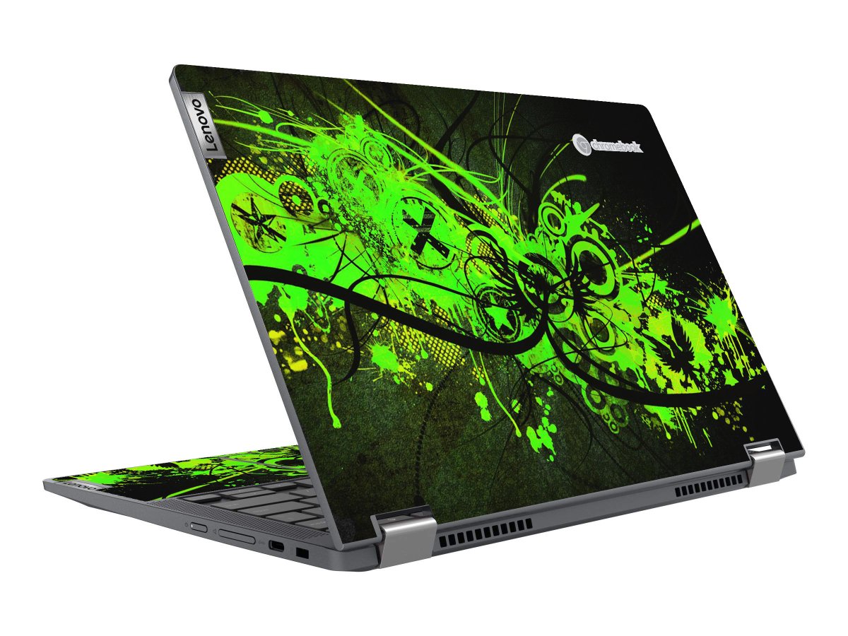IdeaPad Flex 5 Chromebook 13ITL6 GRAFFITI GREEN Laptop Skin