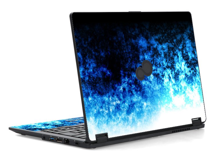 Fujitsu LifeBook U747 ABSTRACT FLAMES Laptop Skin