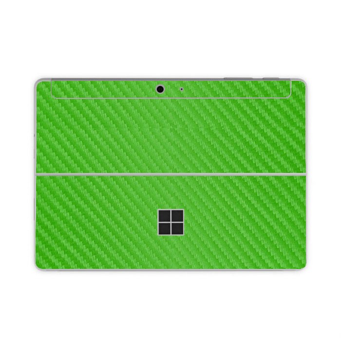 Microsoft Surface Go 1824 GREEN CARBON FIBER Laptop Skin