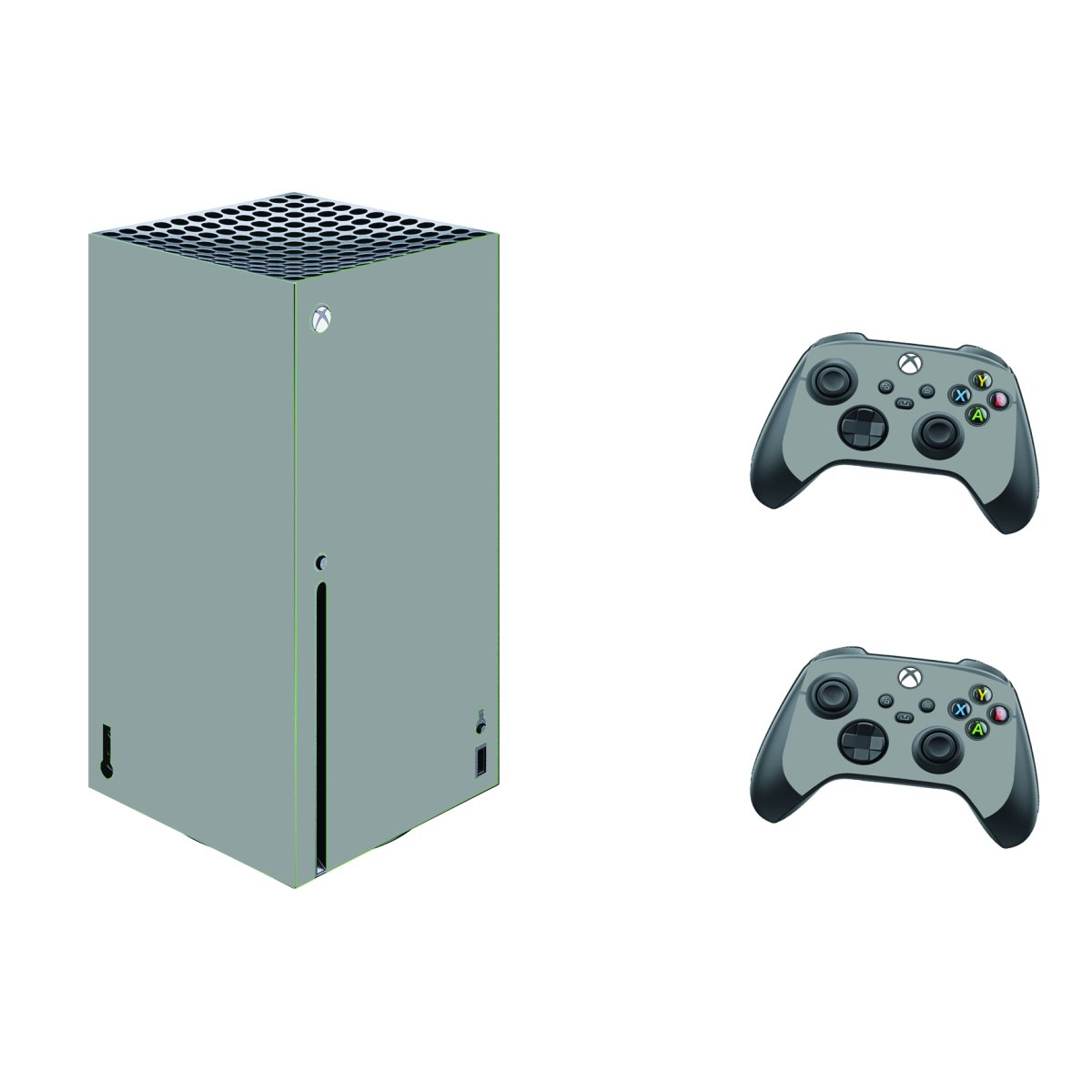 Microsoft Xbox Series X GREY SILVER Laptop Skin