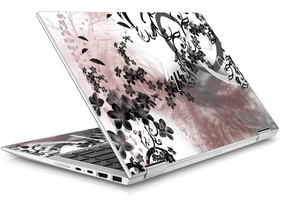 HP EliteBook X360 1040 G5 / G6 FLOWERS AND UMBRELLAS Laptop Skin