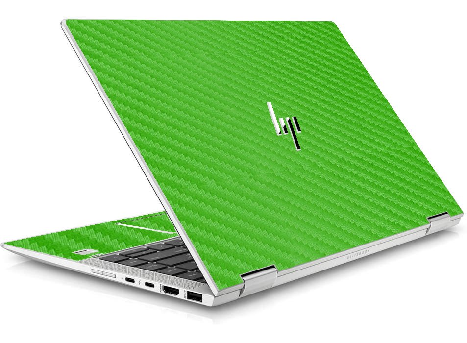 HP EliteBook X360 1040 G5 / G6 GREEN CARBON FIBER Laptop Skin