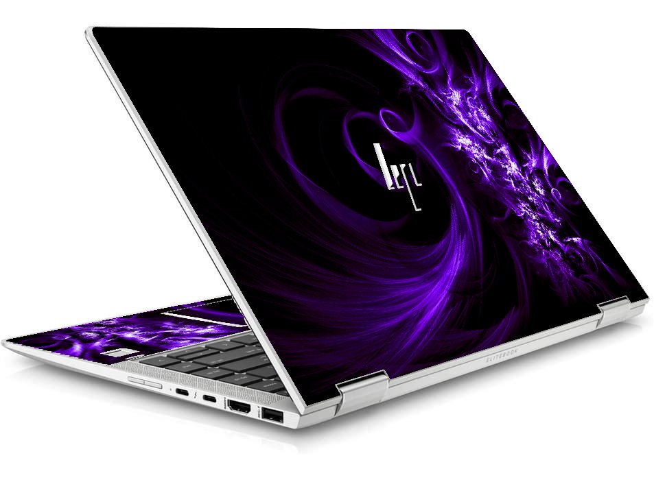 HP EliteBook X360 1040 G5 / G6 PURPLE SPIRAL Laptop Skin