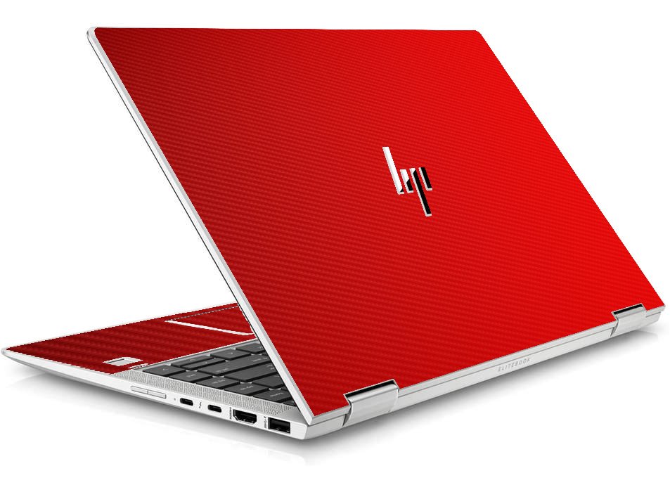 HP EliteBook X360 1040 G5 / G6 RED CARBON FIBER Laptop Skin