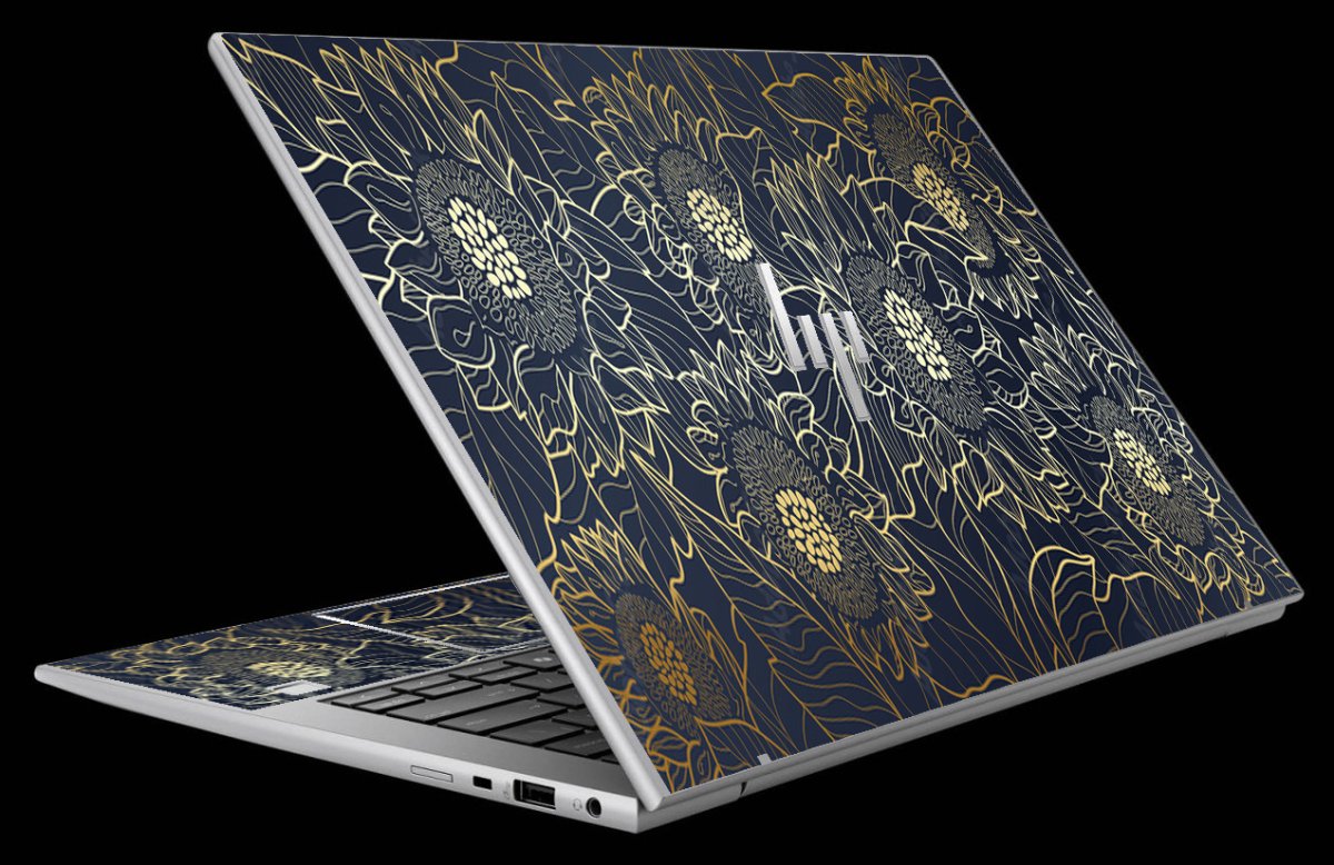 HP ZBook Firefly 14 G10 Mobile Workstation ETCHED SUNFLOWERS Laptop Skin