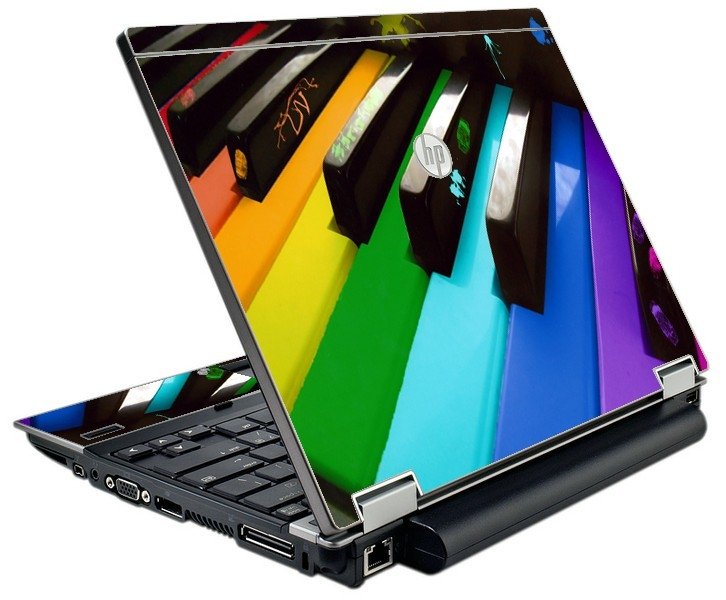 HP EliteBook 2540P COLORFUL PIANO Laptop Skin