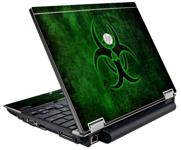 HP EliteBook 2540P GREEN BIOHAZARD Laptop Skin