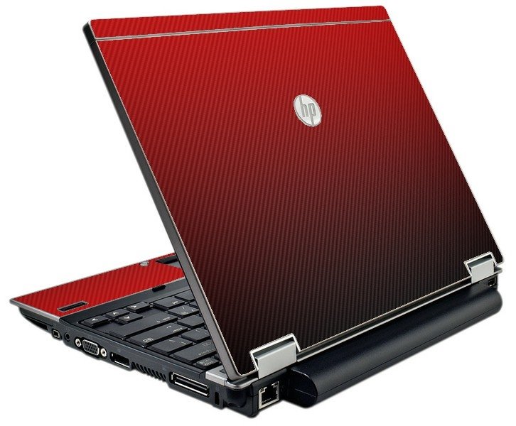 HP EliteBook 2540P RED CARBON FIBER Laptop Skin
