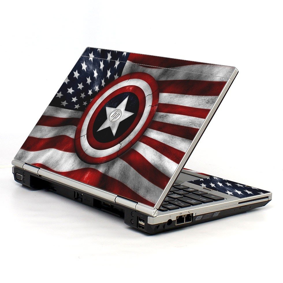 HP EliteBook 2560P CAPTAIN AMERICA FLAG Laptop Skin
