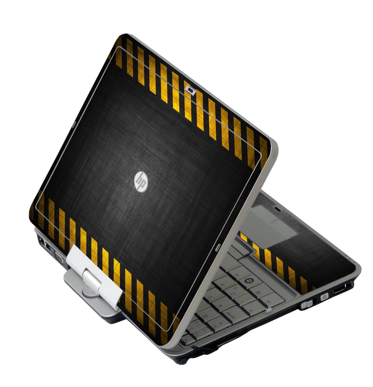 Black Caution Border HP 2760P Laptop Skin