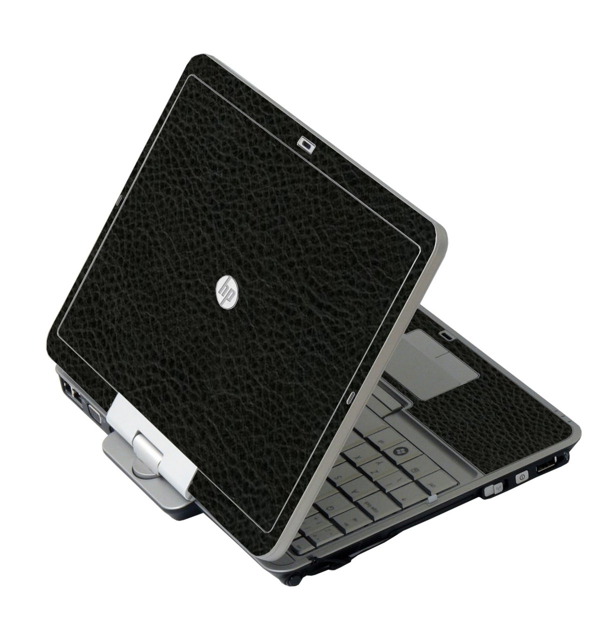 Black Leather HP 2760P Laptop Skin