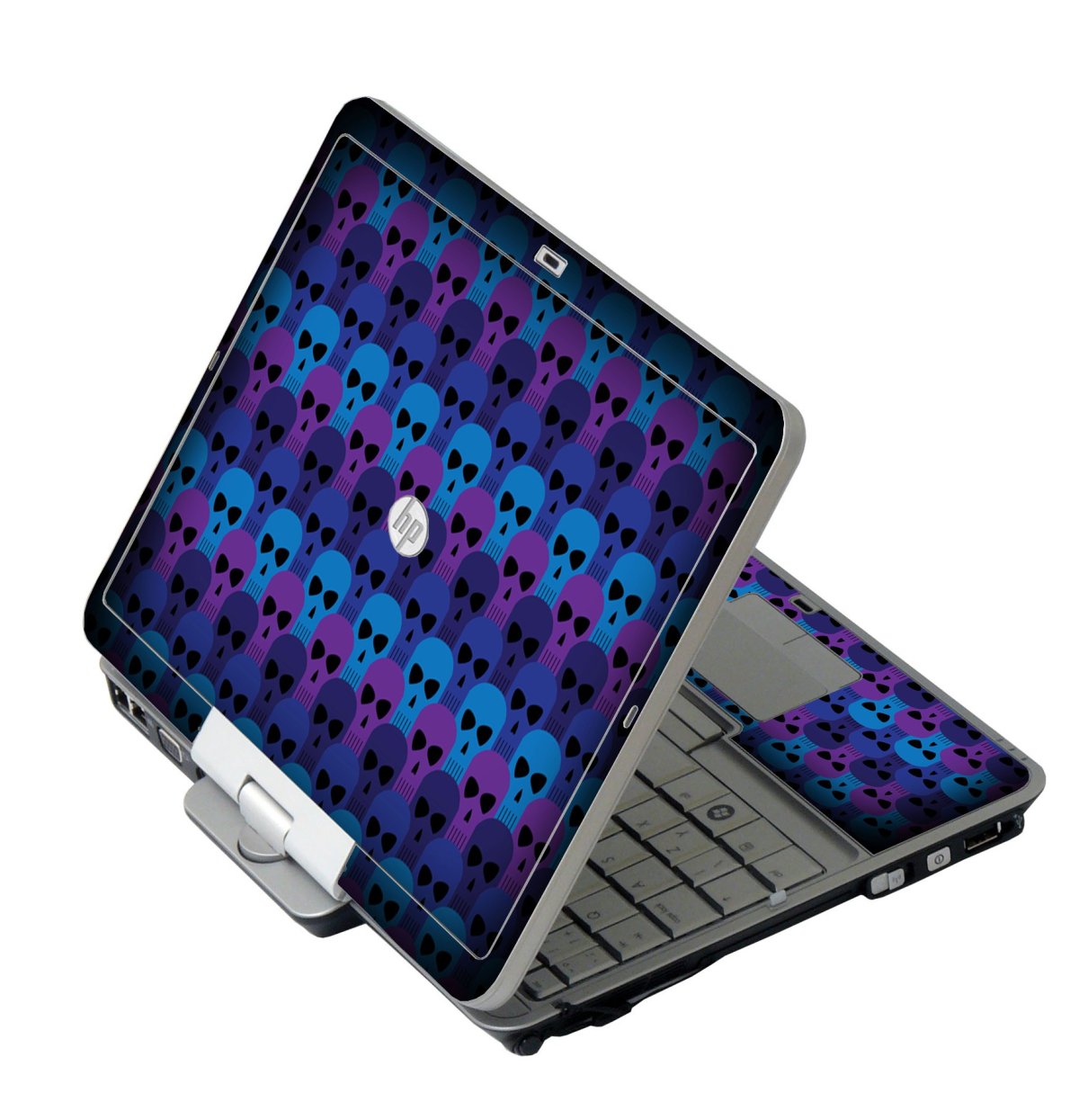 Blue Skulls HP 2760P Laptop Skin