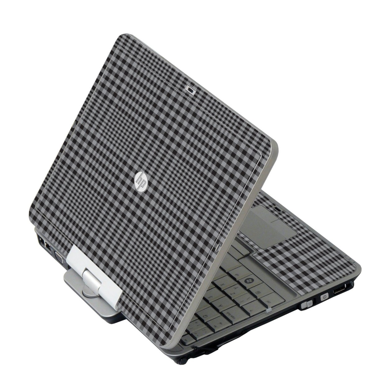 Darkest Grey Plaid 2760P Laptop Skin