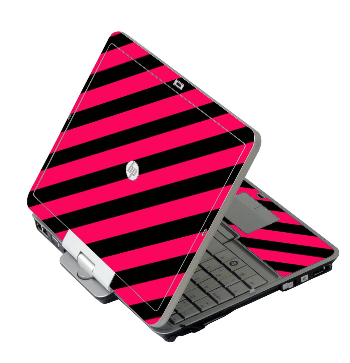 Pink Black Stripes HP 2760P Laptop Skin