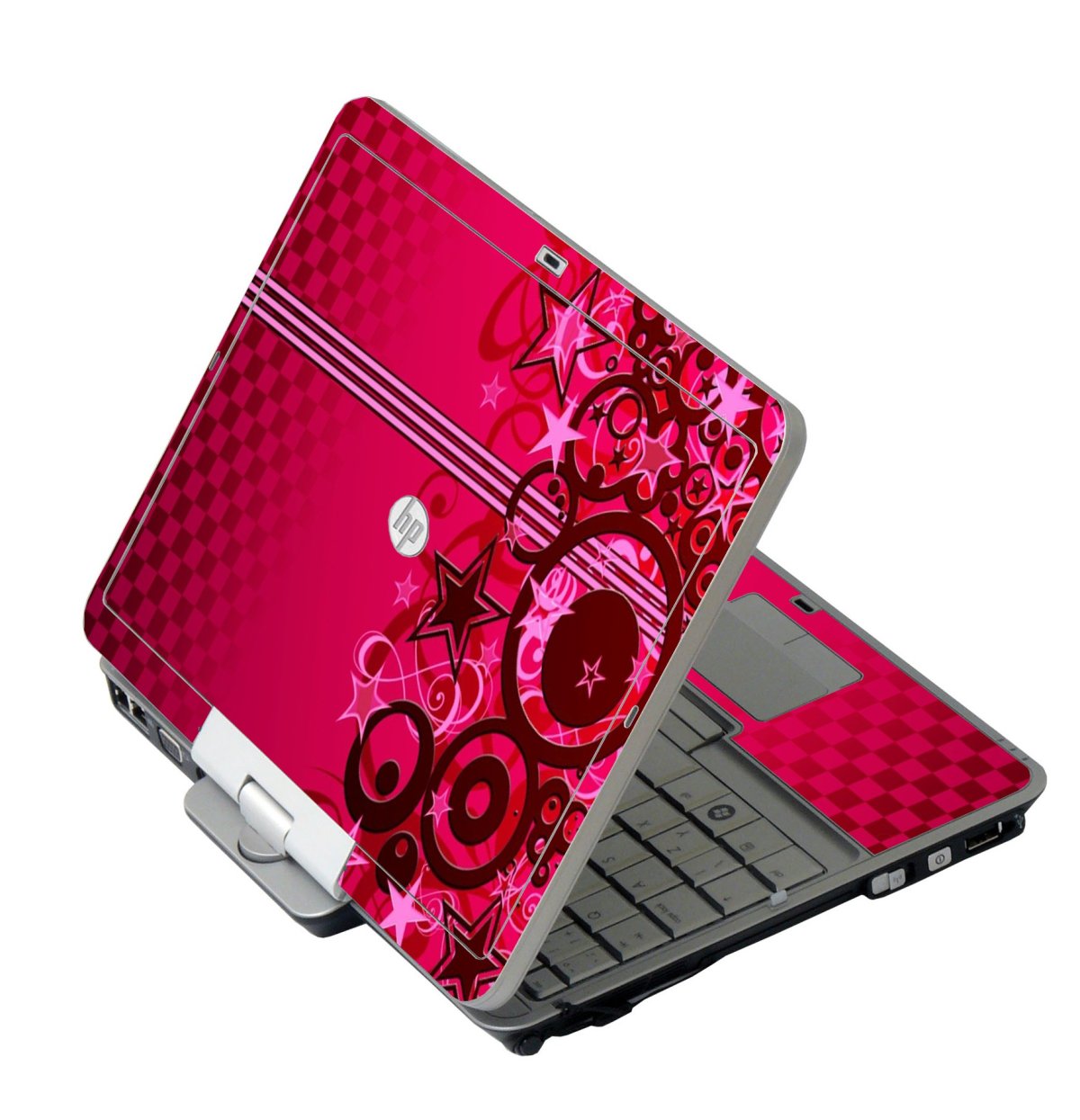Pink Grunge Stars HP 2760P Laptop Skin