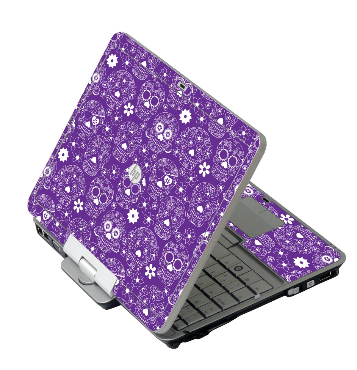 Purple Sugar Skulls HP 2760P Laptop Skin