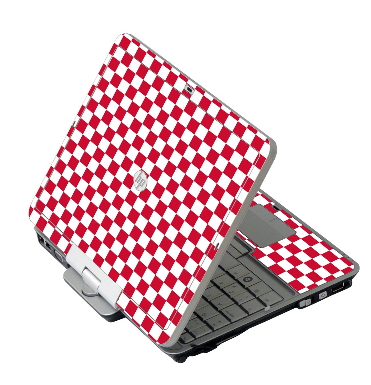 Red Checkered HP 2760P Laptop Skin