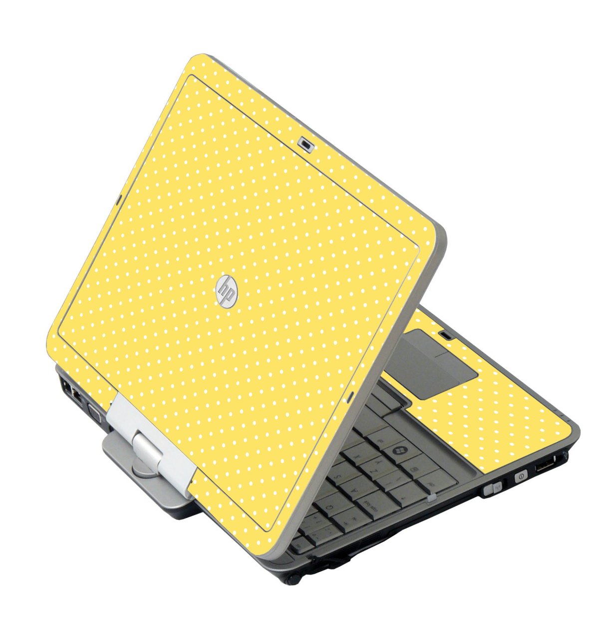 Yellow Polka Dot HP 2760P Laptop Skin