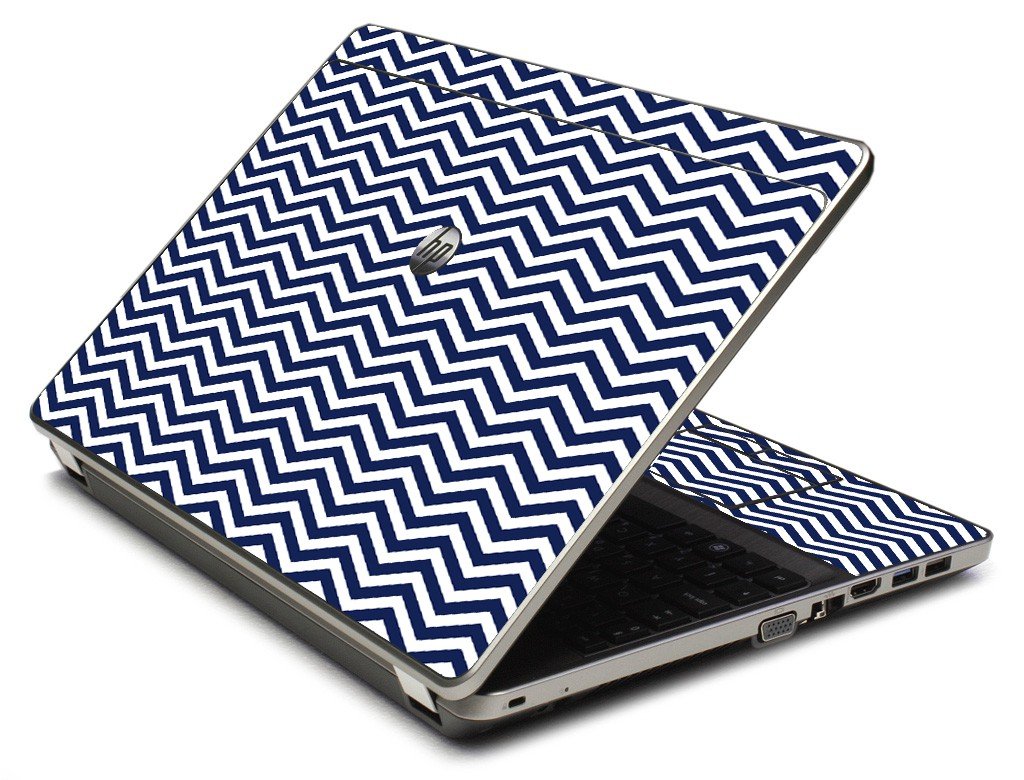 Blue Wavy Chevron 4535S Laptop Skin