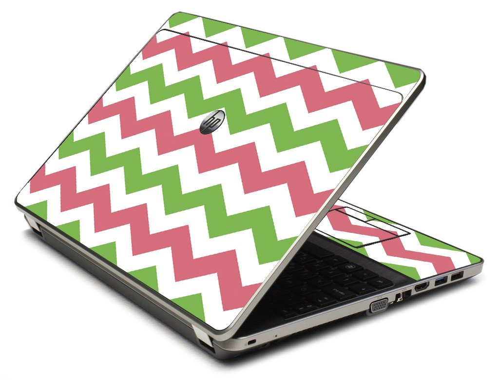 Green Pink Chevron 4535S Laptop Skin