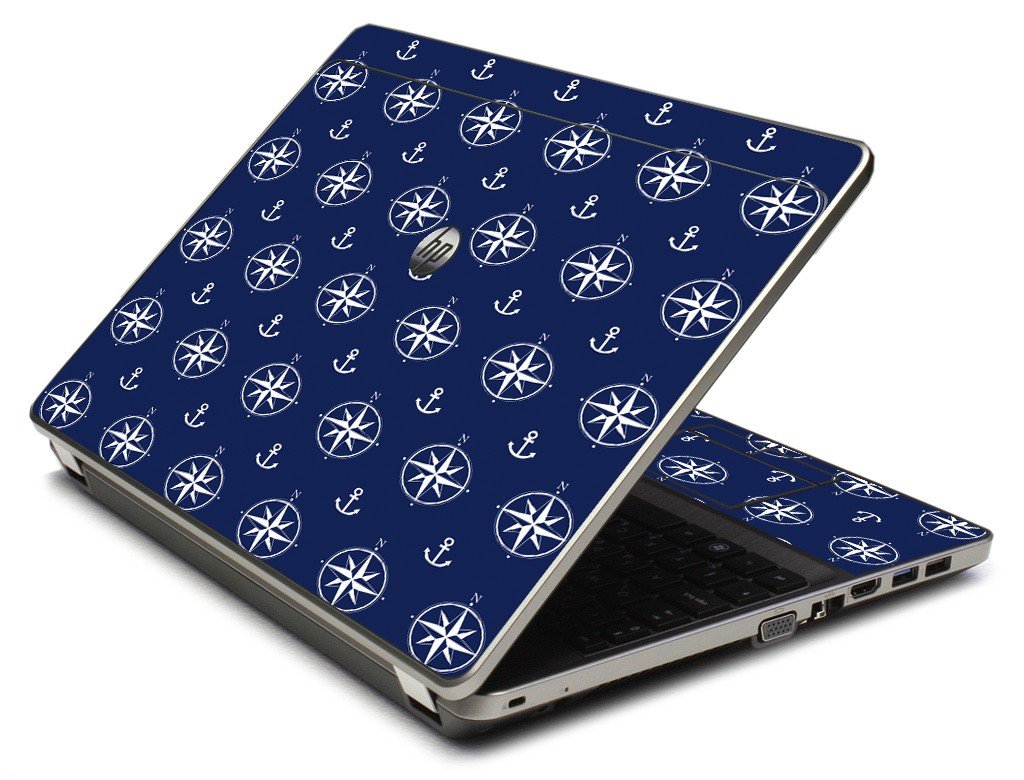 Nautical Anchors 4535S Laptop Skin
