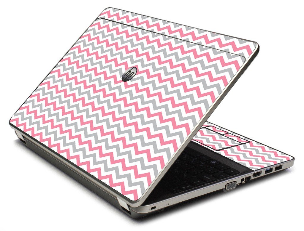 Pink Grey Chevron Waves 4535S Laptop Skin