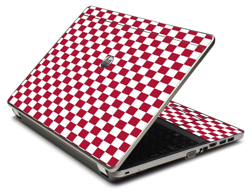 Red Checkered 4535S Laptop Skin