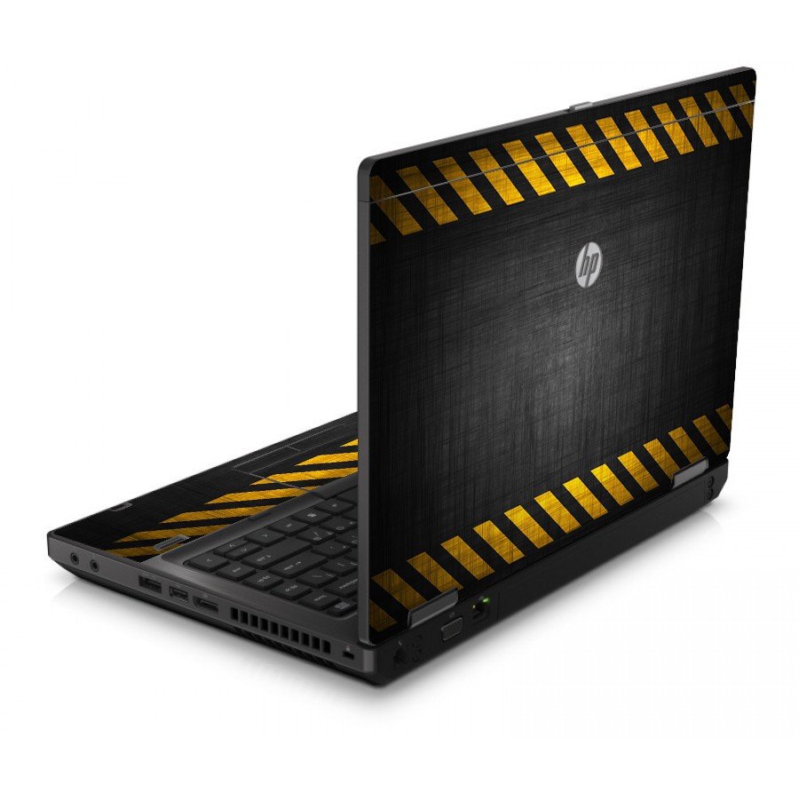 Black Caution Border 6560B Laptop Skin
