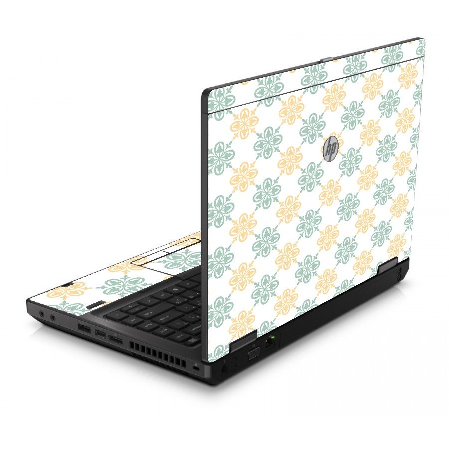 Yellow Green Flowers 6560B Laptop Skin