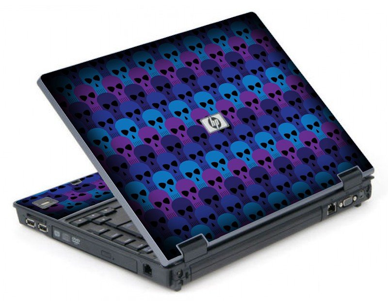 Blue Skulls 6710B Laptop Skin