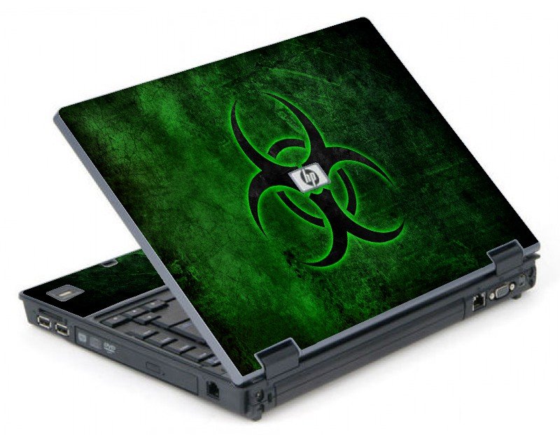 Green Biohazard 6710B Laptop Skin