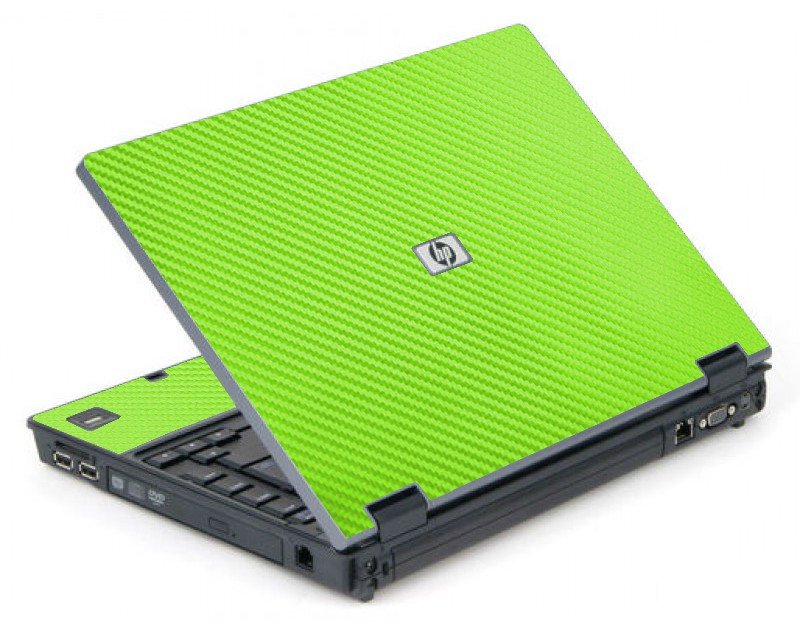 Green Carbon Fiber 6710B Laptop Skin