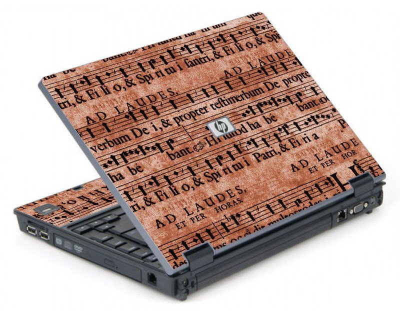 Latin Sheet Music 6710B Laptop Skin