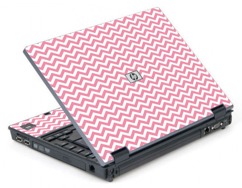 Pink Chevron Waves 6710B Laptop Skin