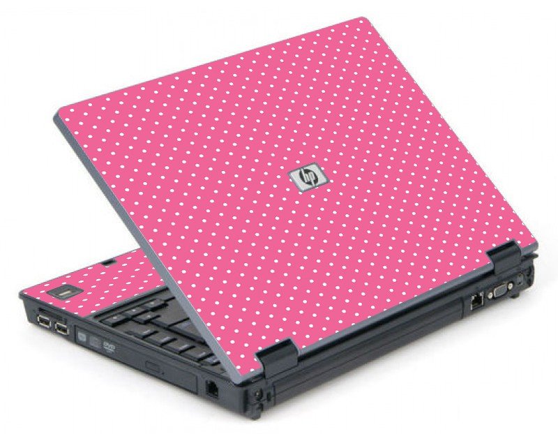 Pink Polka Dot 6710B Laptop Skin