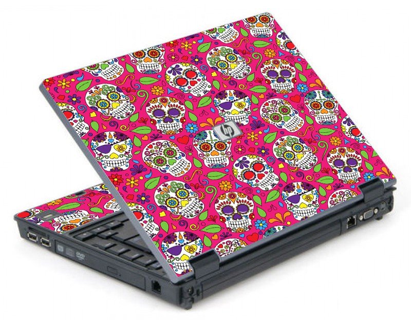 Pink Sugar Skulls 6710B Laptop Skin